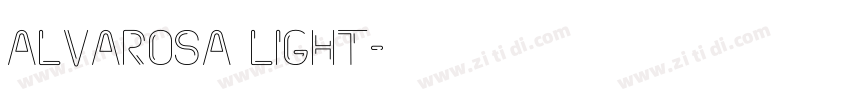 Alvarosa Light字体转换